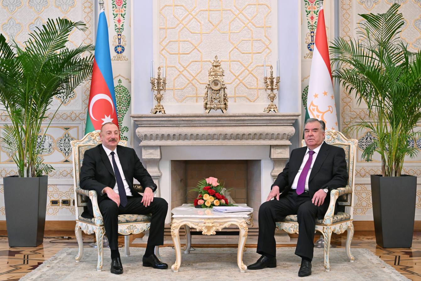 Prezident: "Azərbaycanla Tacikistanın dövlətlərarası münasibətləri bu gün ən yüksək səviyyəyə çatıb"