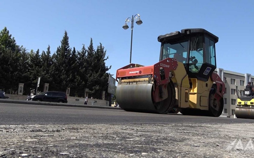 “Qələbə dairəsi”dən “20 Yanvar” dairəsi istiqamətində asfaltlanma işləri yekunlaşıb