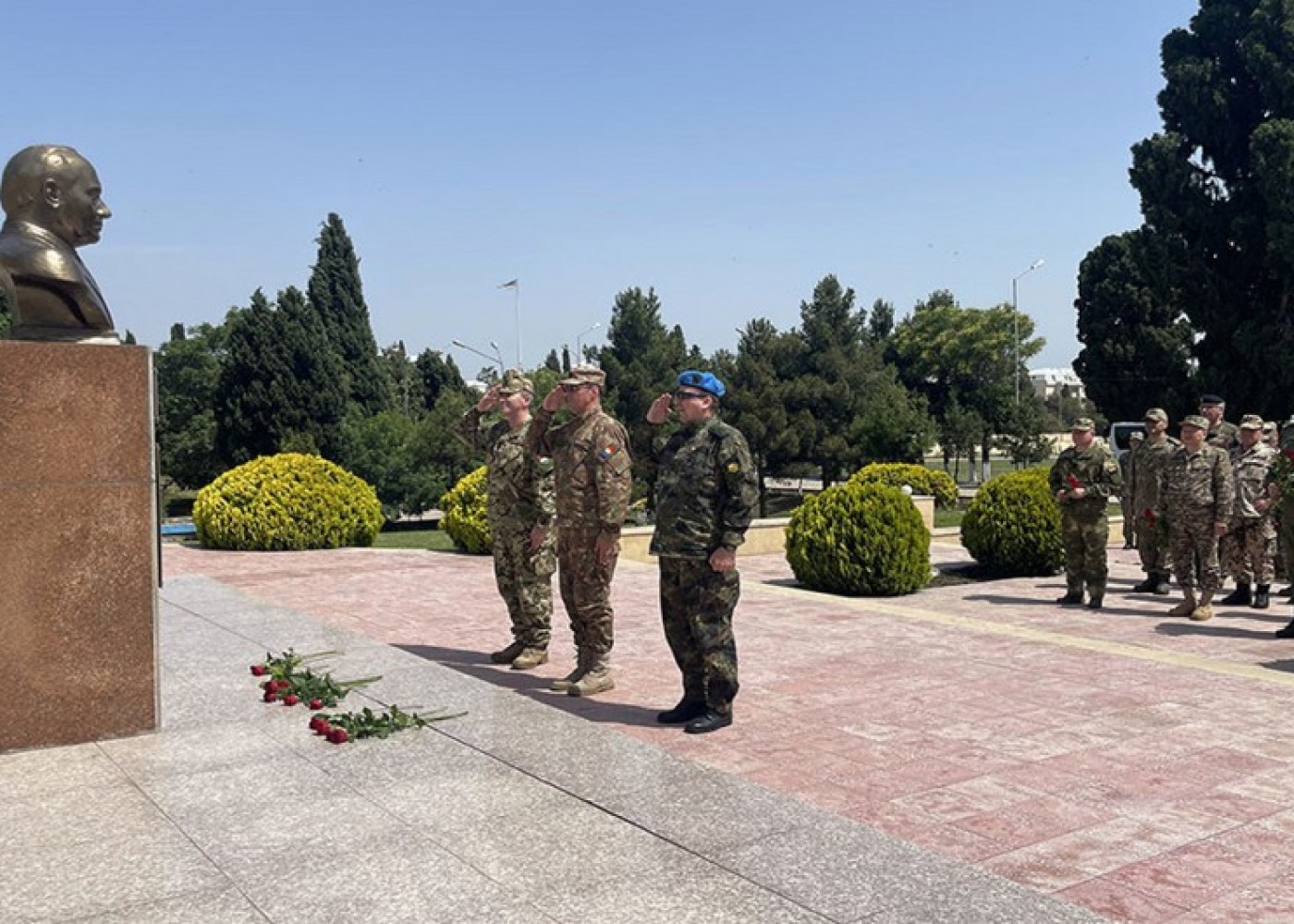 Hərbi attaşelər "N" hərbi hissəyə tanışlıq səfəri ediblər