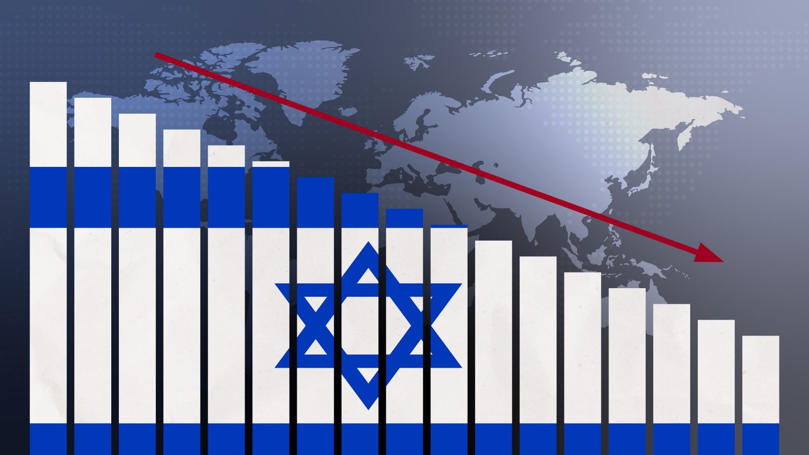 İsrail iqtisadiyyatı 21% kiçildi