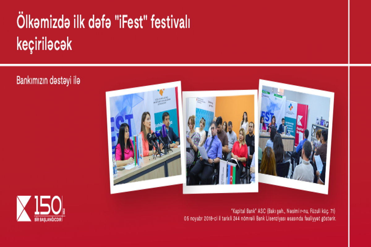 Kapital Bank-ın dəstəyi ilə “iFest-İnnovasiya və Texnologiya” festivalı keçiriləcək