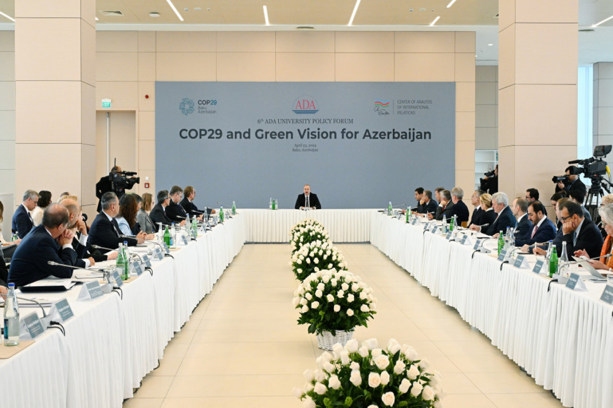 Prezident “COP29 və Azərbaycan üçün Yaşıl Baxış” beynəlxalq forumunda iştirak edib - YENİLƏNİB
