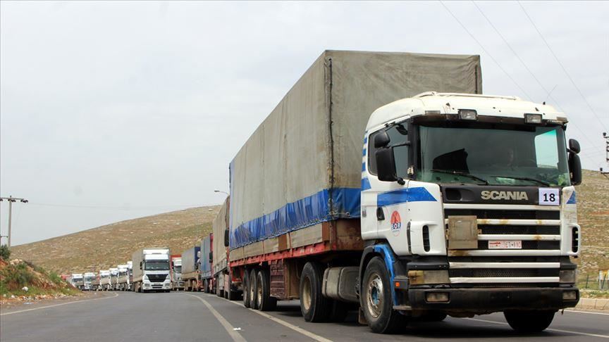 Qəzzaya humanitar yardım daşıyan daha 65 yük maşını gedib