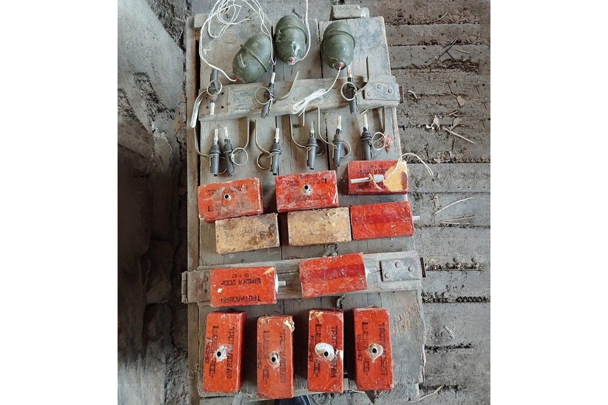 Xocavənddə Ermənistan istehsalı olan partlayıcı qurğular aşkarlandı - FOTO