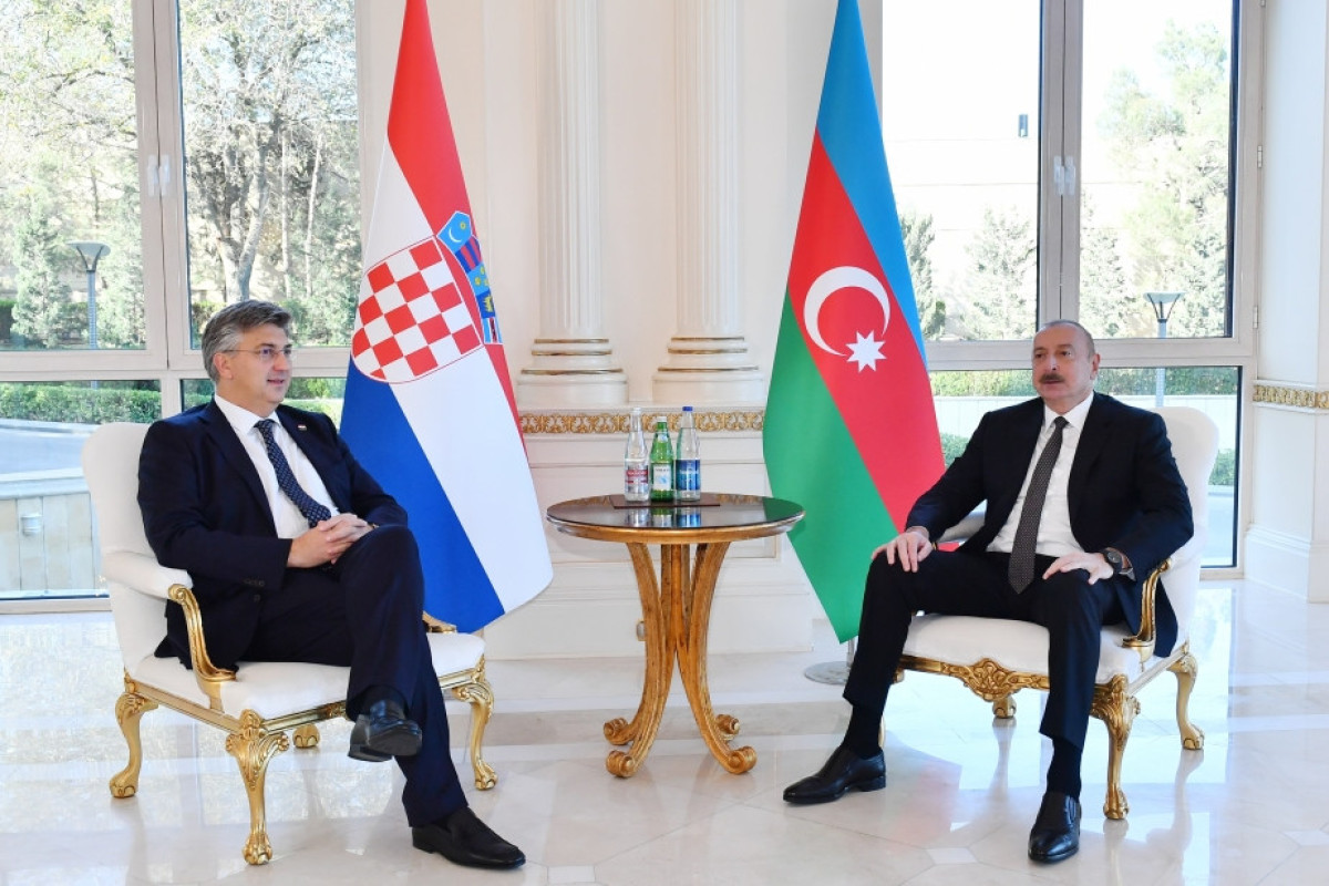 Azərbaycan Prezidentinin Xorvatiyanın Baş naziri ilə təkbətək görüşü olub - YENİLƏNİB 3
