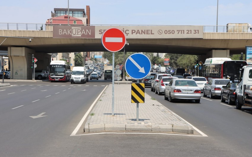 Bakının Əhməd Rəcəbli küçəsində yeni yol infrastrukturu quruldu